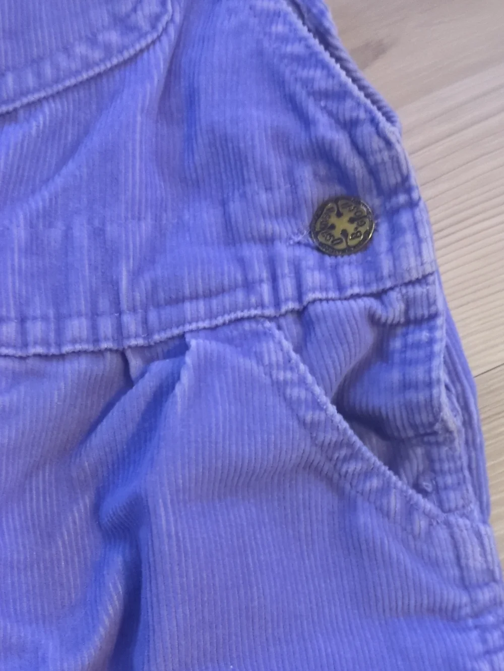 Vintage OshKosh B'gosh Purple Corduroy Overalls 18 Months USA Vestback Toddler
